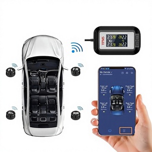 Bluetooth Tpms 車用リアルタイムモニタリングモバイルアプリ付き できない プログラミングクイックマッチデュアルディスプレイタイヤ空気圧センサー - Product Image 2
