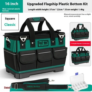 Túi Vải công cụ Vải Oxford nặng | thợ điện & thợ mộc đặc biệt | Tote công cụ cầm tay lớn với túi lưu trữ - Product Image 2