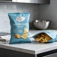 Bolsas de Plástico para Envasado de Alimentos con Sellado Térmico Personalizadas, Bolsas con Forma de Almohada para Papas Fritas