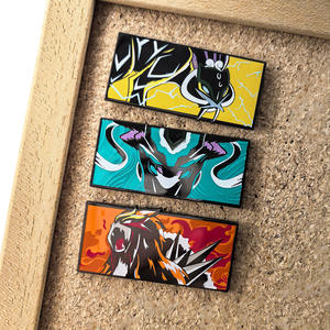 3 Nouveau Design de Haute Qualité Poke Monster <span class=keywords><strong>Suicune</strong></span> Raikou Entei Peint Émail Dur Métal Badge Pins pour Sac à Dos Tissu Décoration - Product Image 6