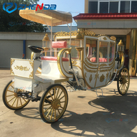 Chariot royal classique de luxe blanc haut de gamme personnalisé avec climatiseur/chariot électrique de tourisme européen