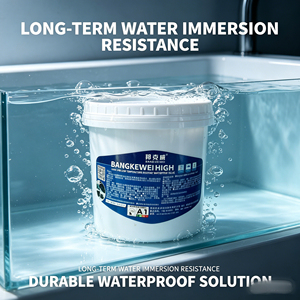 Adhesivo Epóxico Impermeable Bunkerway para Baños, Revestimiento Aplicable con Brocha para Reparar Grietas y Fugas de Agua, Eliminación de Azulejos - Product Image 1