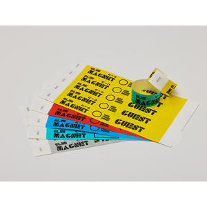 [AnyWristband] Bracelets TYVEK de couleur unie 25 mm (1 pouce) – Bandes solides économiques prêtes à l'emploi pour festivals et contrôle d'accès - Product Image 1
