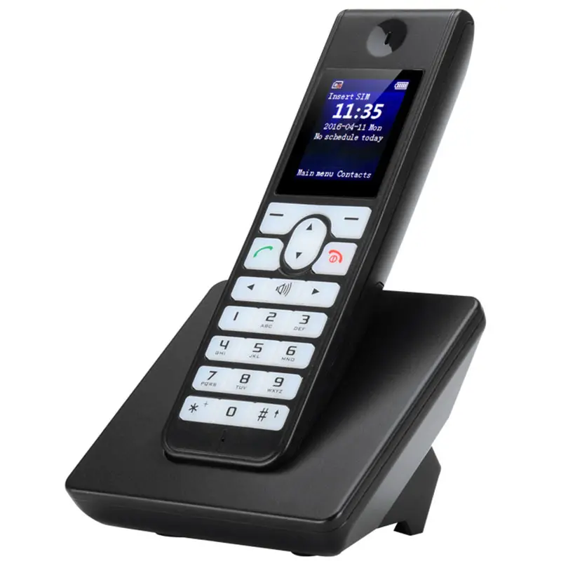 Factory Outlet LS269 SMS panggilan ID untuk kantor rumah 3G telepon Handset telepon nirkabel tetap