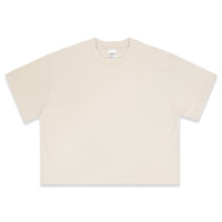 T-shirt en coton personnalisé pour homme, manches courtes, col rond, surdimensionné, imprimé brodé, style streetwear