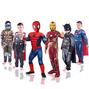 Ensemble de costumes de super-héros pour garçons, déguisement de personnage de bande dessinée pour enfants, fête d'Halloween, jeu de rôle, assortiment de tenues - Product Image 2