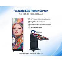 Pantalla LED P2.5 Plegable y Enrollable de 180 Pulgadas, con HDR10, Equipo de Visualización Comercial Portátil con Soporte de Pie