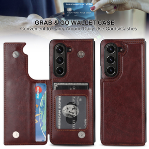 เคสโฟลิโอธุรกิจแบบออลอินวันที่มีช่องเสียบการ์ด <span class=keywords><strong>S</strong></span> และขาตั้งแบบแฮนด์ฟรีสำหรับ Samsung Galaxy Z Fold 3 4 5 6 7 - Product Image 4