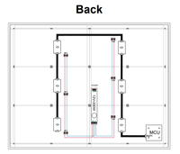 Panneau lumineux LED programmable P20A, carte d'affichage à pixels DIY avec kit de montage arrière pour rétroéclairage de signalisation personnalisé