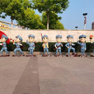 Sculpture de soldat de l'Armée Rouge en résine, à poser au sol en extérieur, durable, design traditionnel - Product Image 5