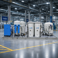 Générateur d'azote PSA contrôlé par PLC sur site, compresseur d'air pour applications de haute pureté, fabrication de transformateurs, production