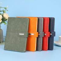 Carnet de notes en cuir Pu coffret cadeau d'entreprise A5 Journal articles de cadeaux d'affaires promotionnels en gros cahier avec stylo