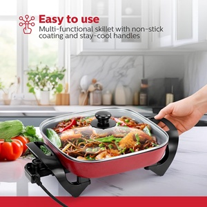 Đồ gia dụng chảo điện Chảo điện với điều chỉnh nhiệt độ điều khiển pfoa-miễn phí không dính lớp phủ đa chức năng nồi - Product Image 2