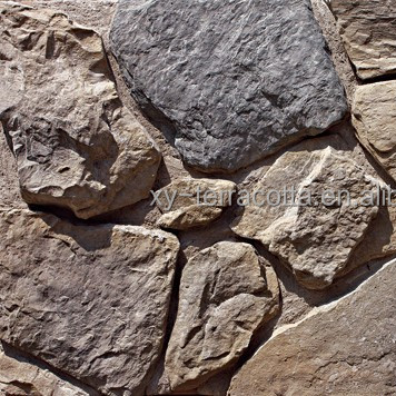 Искусственная декоративная каменная стена из искусственного камня