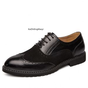 Chaussures habillées en cuir à lacets pointues pour hommes, style italien de luxe, collection 2025 – Nouveauté tendance - Product Image 6