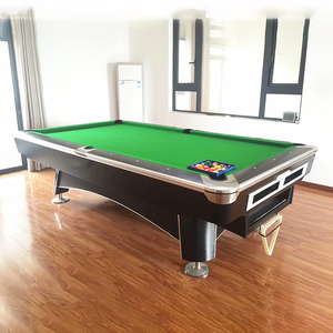 Mesa de billar de madera maciza de 9 y 8 pies con sistema de retorno de bolas JKP-6 - Product Image 4