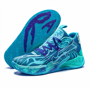 Chaussures de basket-ball tendance OEM ODM pour hommes et chaussures de sport pour femmes antidérapantes et de style élevé pour toutes les saisons avec semelles en maille de caoutchouc