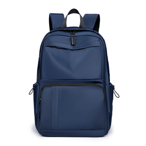 Men's <b>Backpack</b> <b>Large</b> Capacity 15 Inches Water Resistant Casual Everyday Use Gray Black Blue Solid Color Summer 2025 - Product Image 5