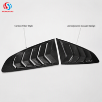 HONGHANG Factory Wholesale Side Window Louvers Type a for Ford Mustang 2015 2016 2017 2018 2019 ABS Quarter Window Shutters