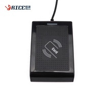 Lector de tarjetas portátil de escritorio Rice Micro 13,56 MHz RFID HF NFC 15693 con fuente de alimentación de interfaz USB