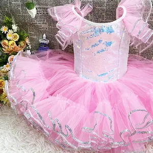 P00024 High Quality Ballet Tutu Girls Princess Party Costumes Stage Performance Dancewear Kids Fancy Dress