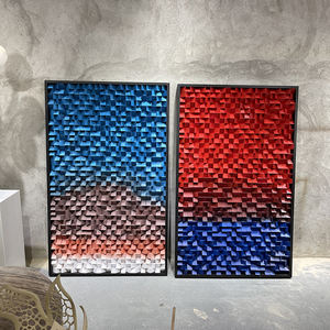 Moderne Simple Européen Américain 3D <span class=keywords><strong>Pop</strong></span> Bois Mosaïque Peinture Simple Portrait Mur Art pour Salon Couloir Décoration - Product Image 3