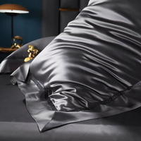 Ensemble de literie en soie de luxe, couvre-couette, lavable, motif mûrier, 100% Pure