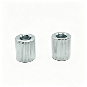 Tuercas cilíndricas moleteadas Dengjiang M3 M4 M5 M6 M8 M10 M12 de acero al carbono galvanizado grado A, hechas a medida - Product Image 3
