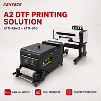 Machine à secouer la poudre DTF KTM-B45 A2, système automatique de secouage, séchage et enroulement pour imprimante DTF A2 à 2 têtes