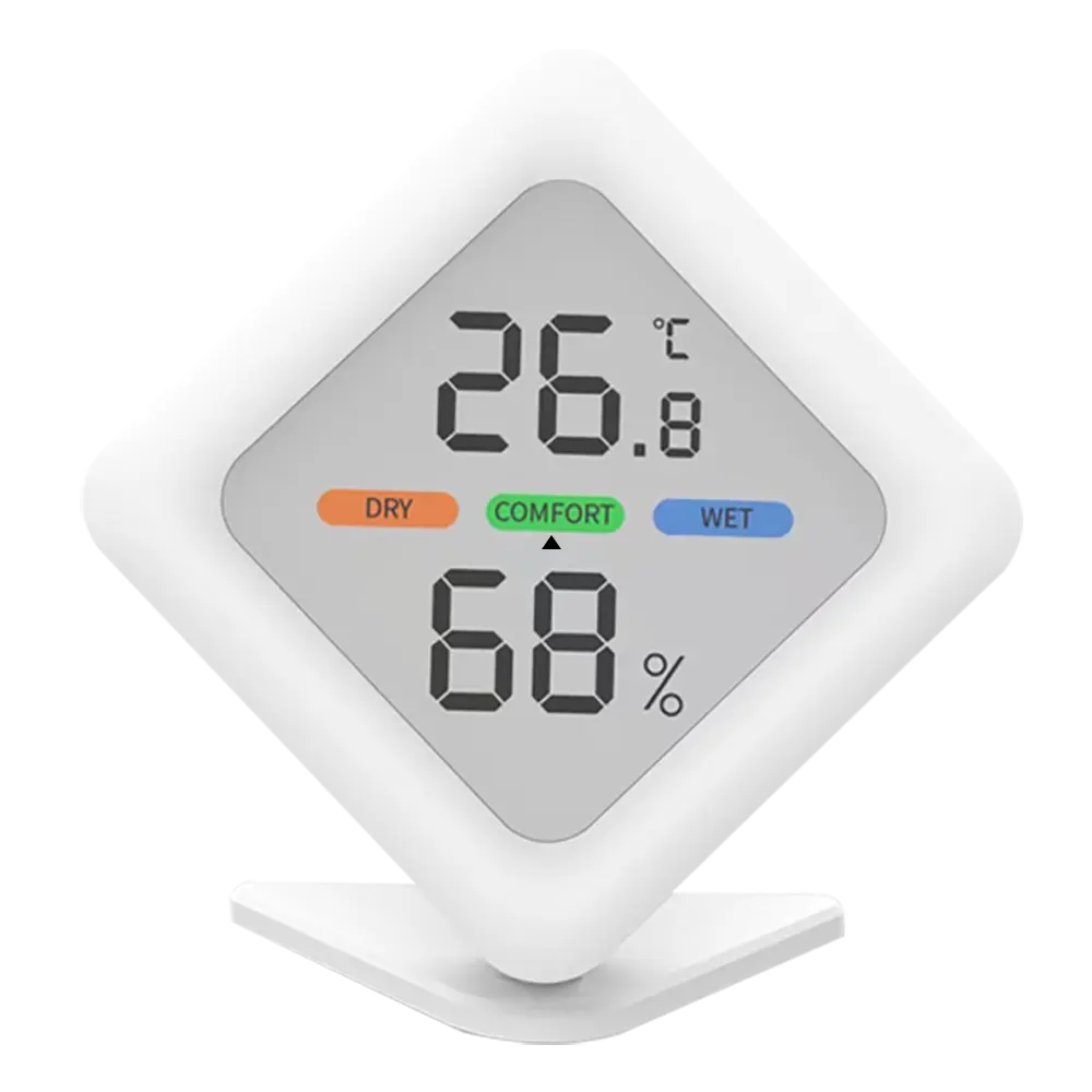 Terbaru Mini LCD Digital 24 Jam Real Time Monitoring Termometer Higrometer Elektronik Sensitif Tinggi OEM
