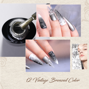 RS Own – vernis à ongles en Gel d'araignée métallique de qualité supérieure, haut de gamme, 12 couleurs, Vintage, Bronze et Bronze - Product Image 6