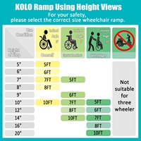 Rampe de chargement pratique pour fauteuil roulant en aluminium pliable rampe pour fauteuil roulant rampe pliante en aluminium Portable pour les portes d'escaliers de maison