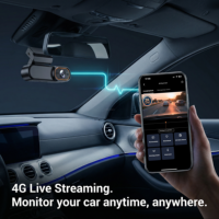Caméra embarquée tout-en-un 4G LTE 2 canaux 2K+1080P double objectif avec GPS, visualisation en direct à distance, stockage cloud et surveillance de stationnement pour voiture