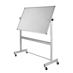 Pizarra blanca ajustable de 90x60cm para móvil, tablero de anuncios de enseñanza con rueda Flexible para escuela, hogar, Metal duradero económico - Product Image 1
