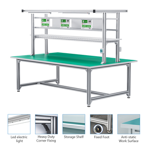 <span class=keywords><strong>Eida</strong></span> Industrial - Estanterías Apilables de Aluminio de 5 Niveles, Capacidad de 200 kg, para Taller, Producción DIY - Product Image 3