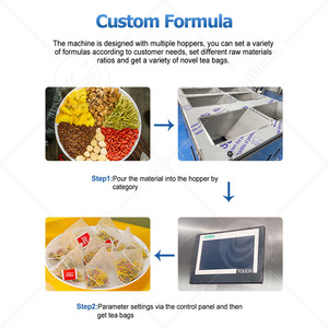 Equipo de paquete de té de hierba de limón ORME Máquina automática de paquete de bolsas de té triangular con cuerda y etiqueta - Product Image 5