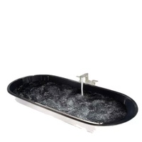 Baignoire autoportante transparente portable pour adultes 2025 – Baignoire de trempage colorée en résine composite translucide pour la relaxation