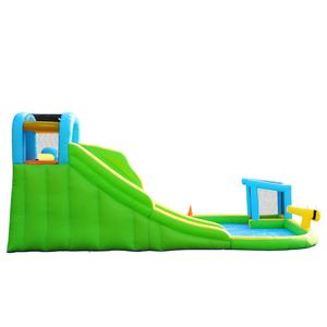 Glissière gonflable professionnelle personnalisée OEM à vendre, château de saut de <span class=keywords><strong>garde</strong></span>-<span class=keywords><strong>corps</strong></span> gonflable avec grande piscine, fête de terrain de football - Product Image 6