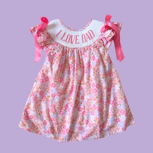 Précommande GBO0520 – Ensemble d'été rose pour fillette : hauts à manches courtes avec nœuds et short Bummie pour enfants en bas âge (vente en gros) - Product Image 4
