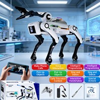Perro Robot Educativo con IA, Control por Aplicación, Programación por Voz y Funciones de Llamada Telefónica, Material Plástico
