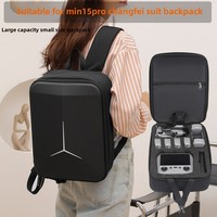 Tas Penyimpanan DJI Mavic Mini 5 Pro Fly More Combo Case dengan Remote Kontrol Layar, Ransel Bahan EVA, Harness Berbantalan Udara