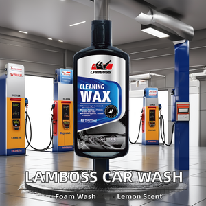 LAMBOSS 500ML professionale per la pulizia delle auto cera per la fabbrica brillante OEM limone profumato lavaggio per auto - Product Image 2