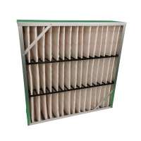 FRESH Élément filtrant d'air pour boîtier, à haute capacité de poussière, avec cadre en aluminium et maille métallique laminée non-tissée, pour poussière grossière de 5 µm