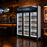 Réfrigérateur vertical pour boissons, finition blanche OEM, compresseur à économie d'énergie, pour épicerie, bar à vin, cuisine à domicile