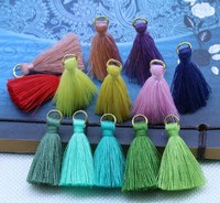 Großhandel Metallring 3,5 cm Polyester-Baumwolle Quasten Kurz hängende Quasten im chinesischen Stil