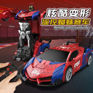 Coche de Juguete RC Spider-Man Transformable <span class=keywords><strong>con</strong></span> un Solo Botón, Recargable, Eléctrico, <span class=keywords><strong>con</strong></span> <span class=keywords><strong>Control</strong></span> <span class=keywords><strong>Remoto</strong></span>, Coche Deportivo de Carreras, <span class=keywords><strong>Robot</strong></span> - Product Image 2