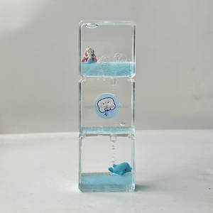 Nuevas Gotas de Agua Acrílicas Flotantes, Manualidades Acrílicas con Líquido, Reloj de Arena Líquido, Juguetes Creativos con Efecto de Derrame de Aceite - Product Image 3