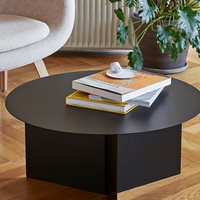 Kinno Mobilier géométrique Table basse en métal Table à air crème familiale