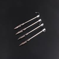 Pêche et chasse 420 acier inoxydable 154mm 21.7g ensemble d'arc et de flèches à trois volets en haute mer