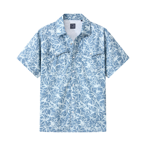 Camisa Casual de Manga Corta para Hombre, 100% Algodón, Personalizada, con Estampado Digital, Tejido Ecológico, Otoño SQ - Product Image 6